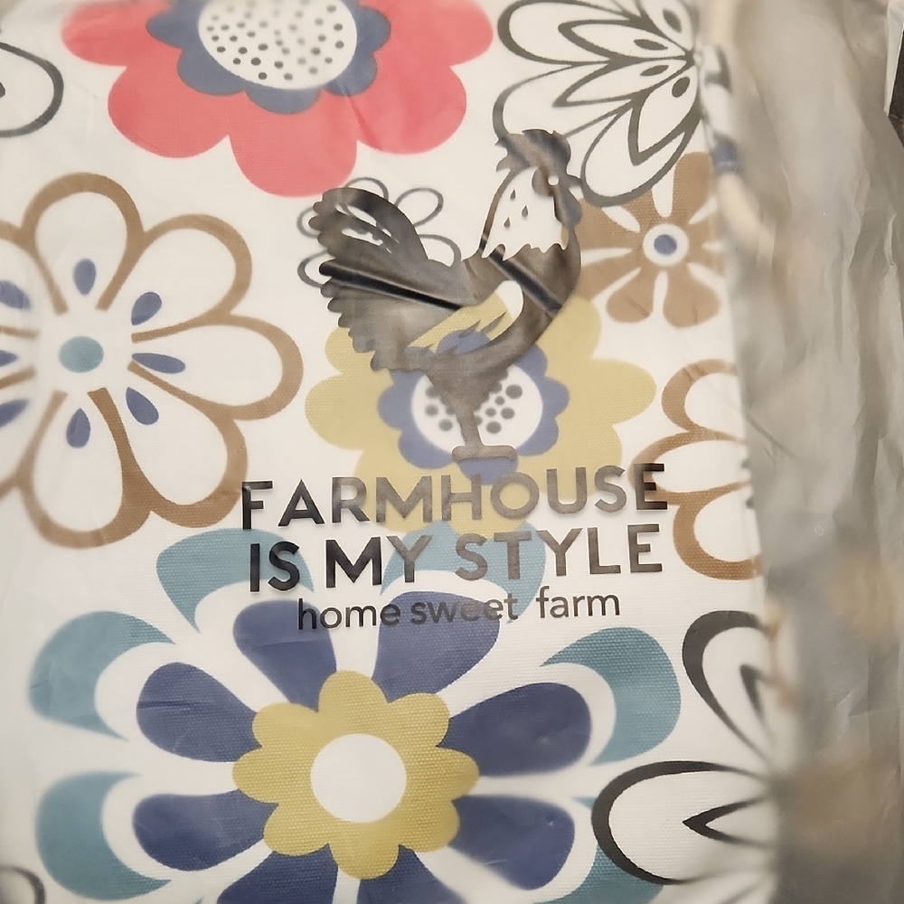 New Farmhouse Style Floral Purse and/or Tote Bag